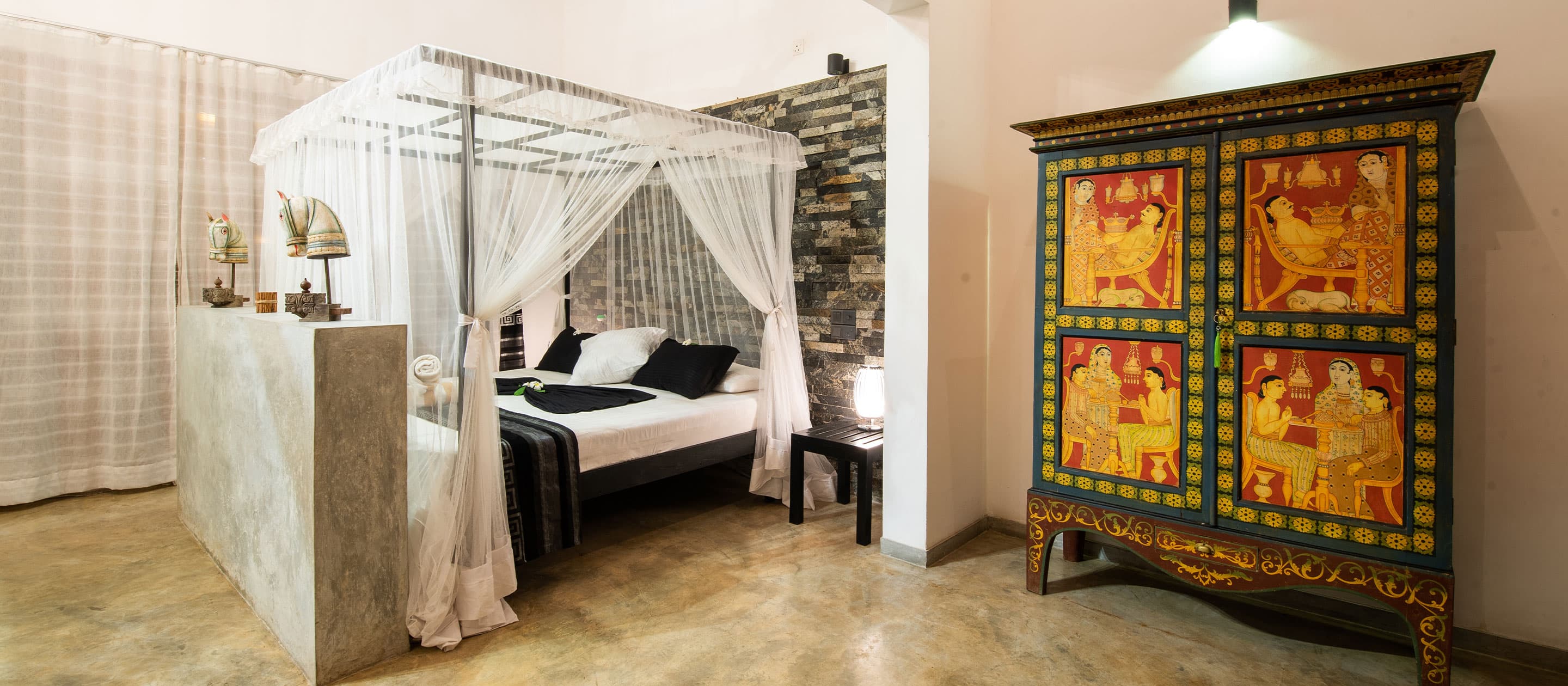 Cinnamon Suite at Tropical House Jungleside Villa, Hikkaduwa, Sri Lanka.
