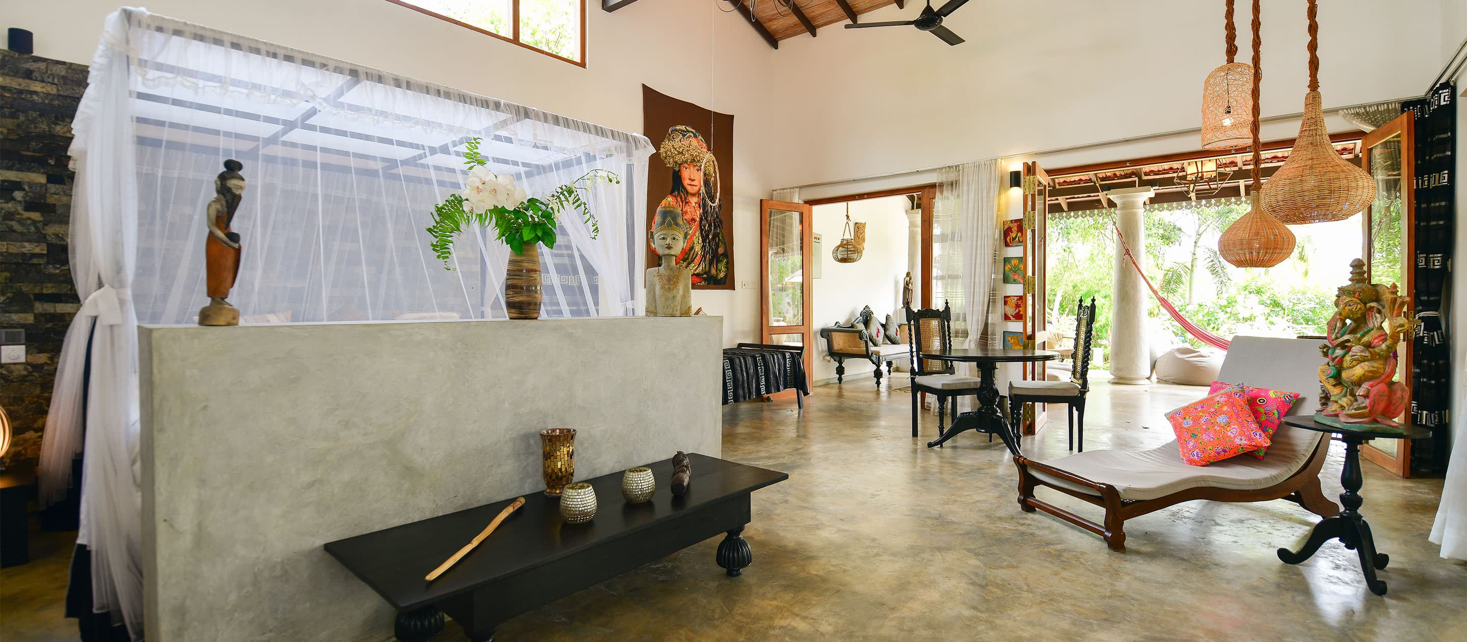 Princes Suite im Tropical House Jungleside Villa, Hikkaduwa, Sri Lanka.