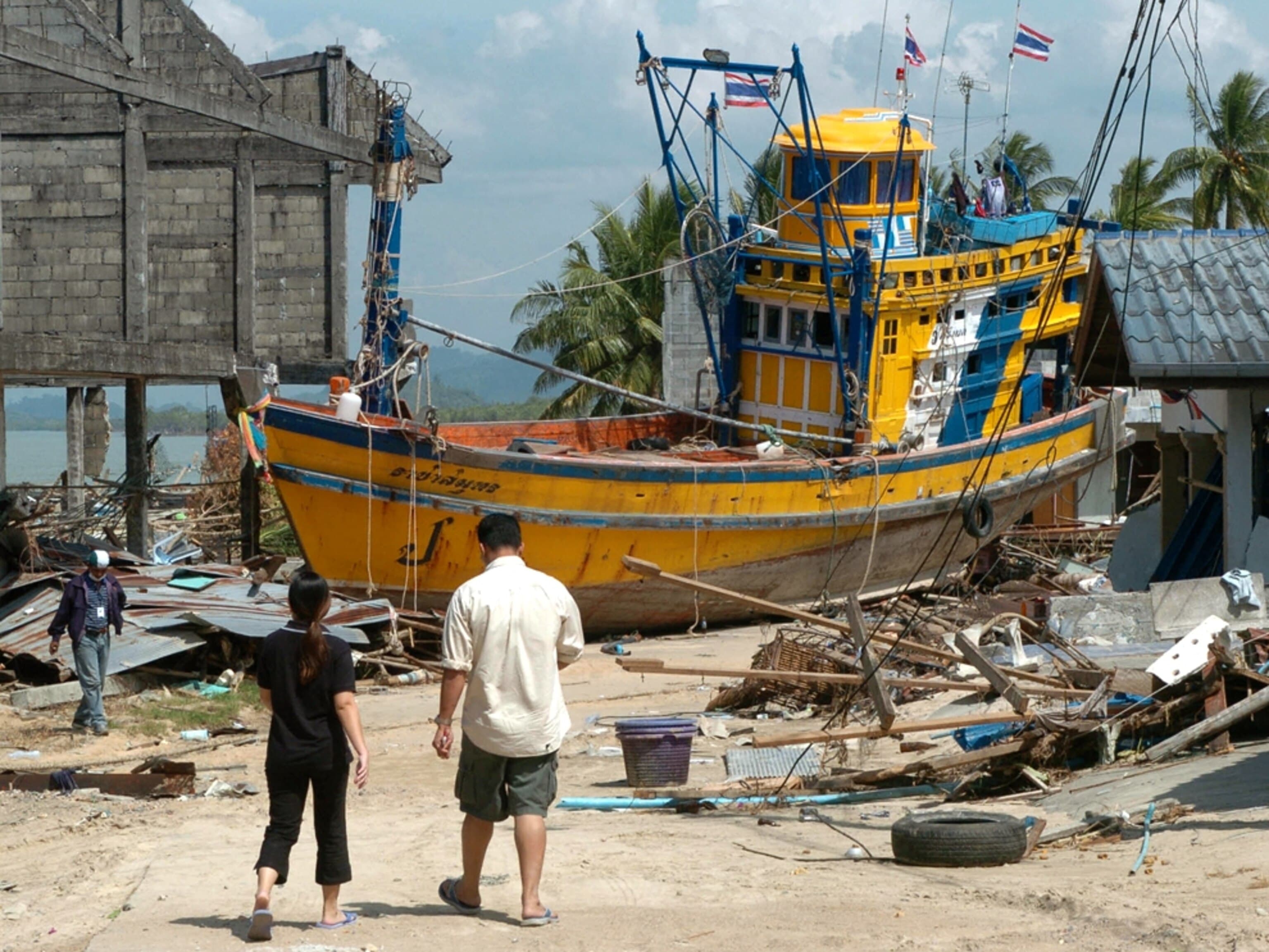 2004 Tsunami disaster Sri lanka. Community Tsunami Meuseum Hikkaduwa