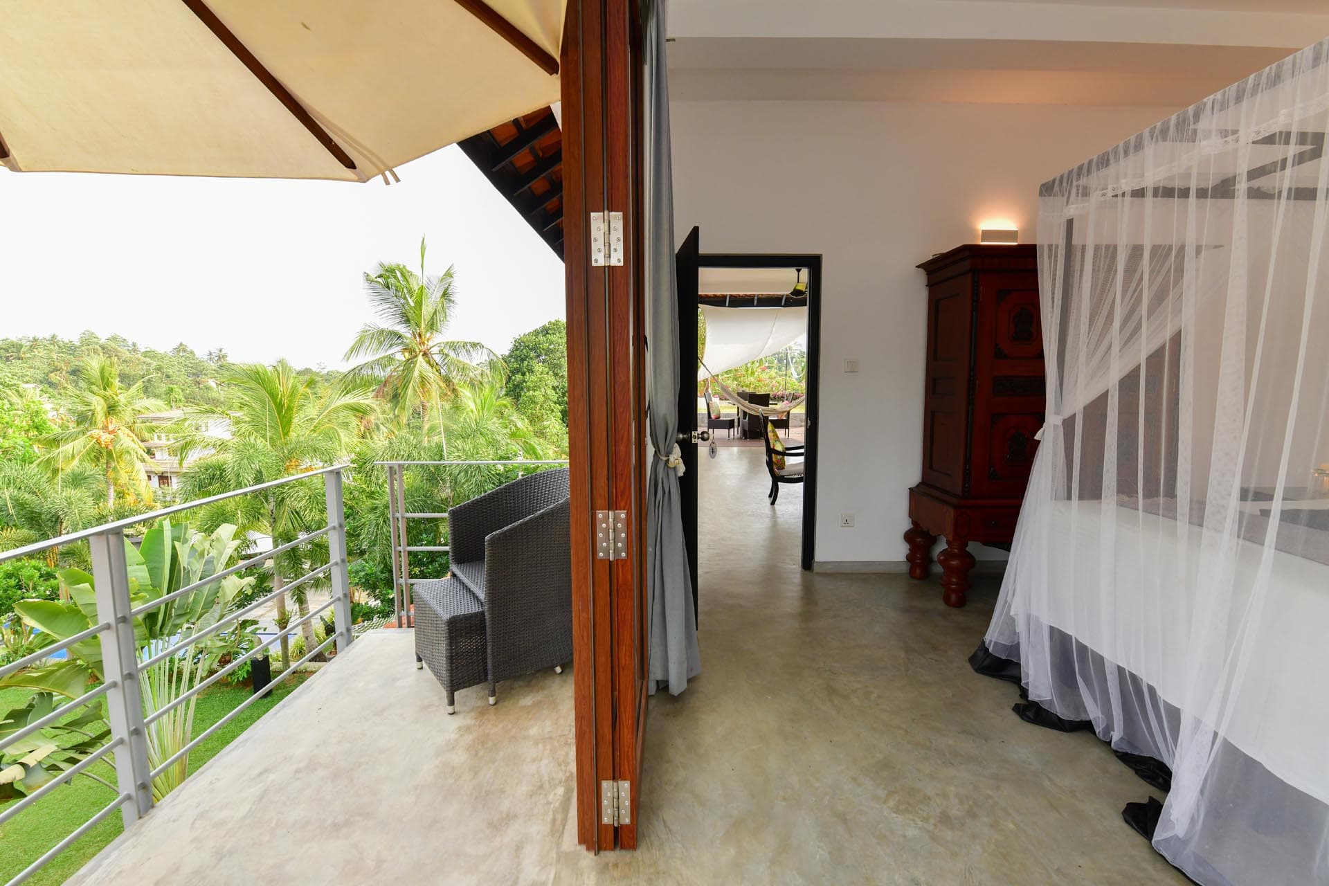 Best rooms in hikkaduwa, Sri Lanka. spacious Landmark Room at Tropical House Jungleside VIlla - room exterior